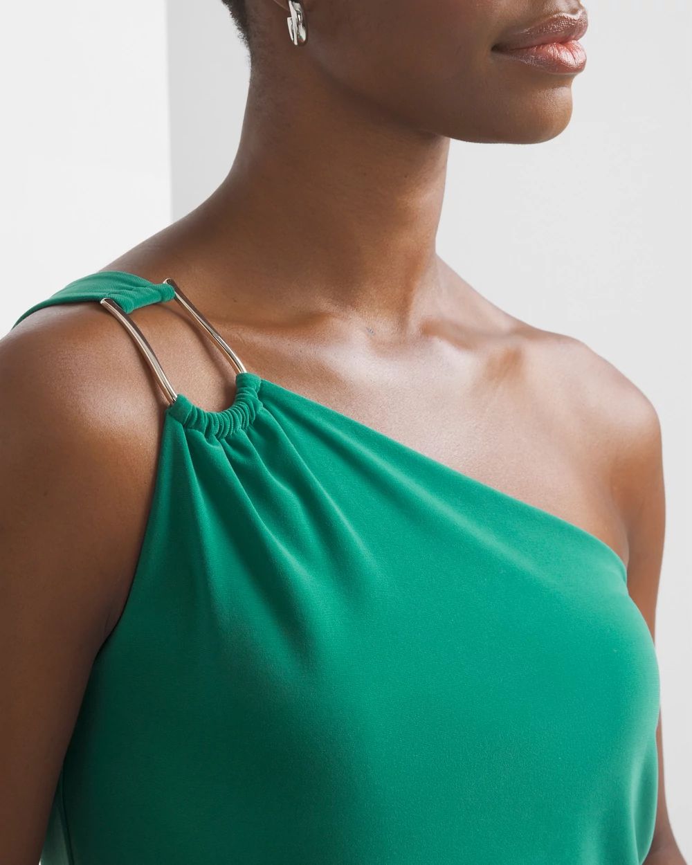 White house black market one shoulder dress on sale